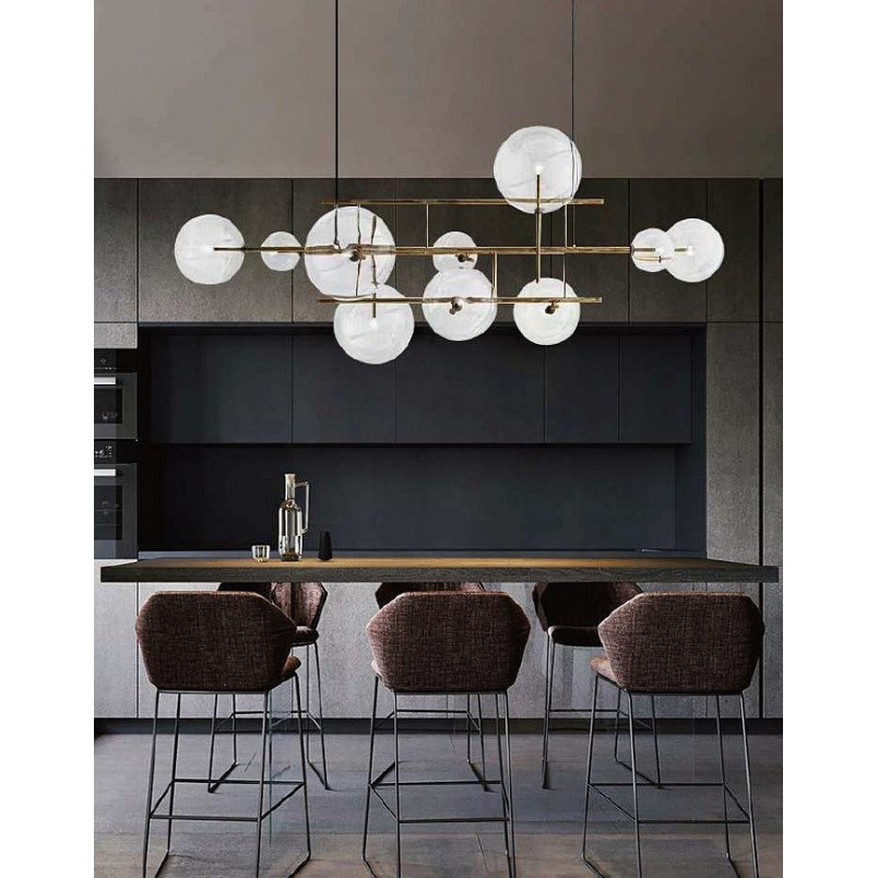 Lampa wisząca CHARM mosiądz 200 cm 