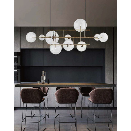 Lampa wisząca CHARM mosiądz 200 cm 