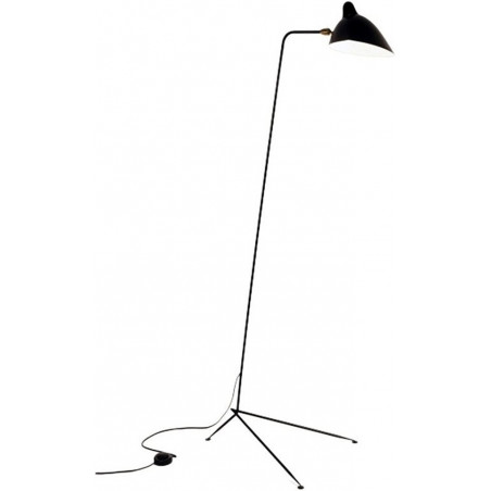 Lampa podłogowa CRANE-F1 czarna 160 cm