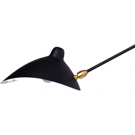Lampa podłogowa CRANE-F1 czarna 160 cm