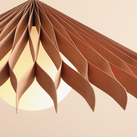 Lampa wisząca drewniana Nature Sun 69cm Aldex