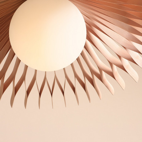 Lampa wisząca drewniana Nature Sun 58cm Aldex