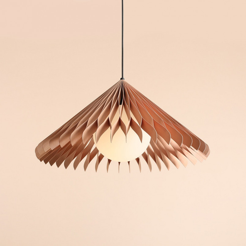 Lampa wisząca drewniana Nature Sun 58cm Aldex