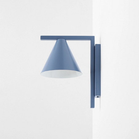Kinkiet stożek Form dusty blue Aldex
