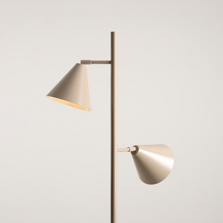 Lampa podłogowa 2 punktowa Form beżowa Aldex