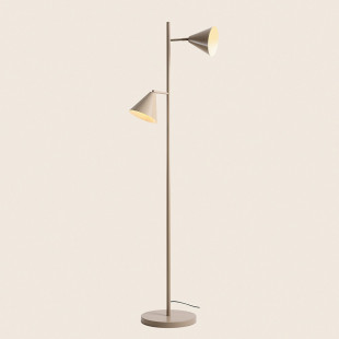 Lampa podłogowa 2 punktowa Form beżowa Aldex