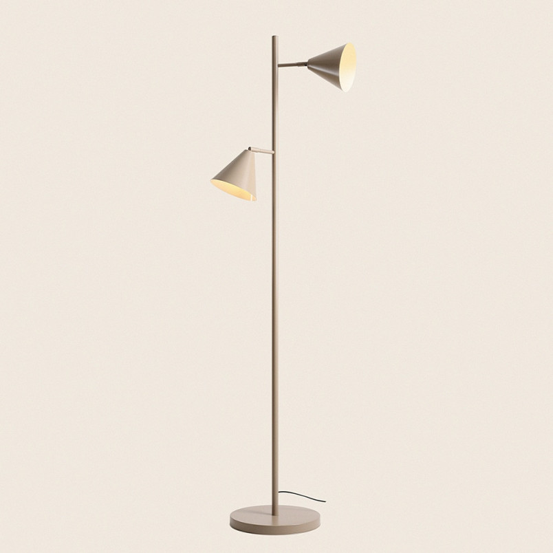 Lampa podłogowa 2 punktowa Form beżowa Aldex