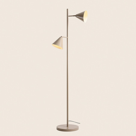 Lampa podłogowa 2 punktowa Form beżowa Aldex