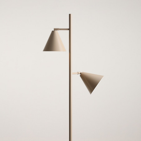 Lampa podłogowa 2 punktowa Form beżowa Aldex