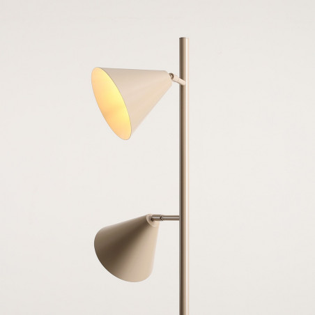 Lampa podłogowa 2 punktowa Form beżowa Aldex