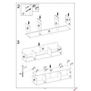 Szafka rtv na nóżkach z lamelami Lamino 180x40cm dąb craft/czarny Halmar