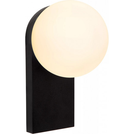 Kinkiet łazienkowy szklana kula Tassa LED 14,3cm opal / czarny Lucide