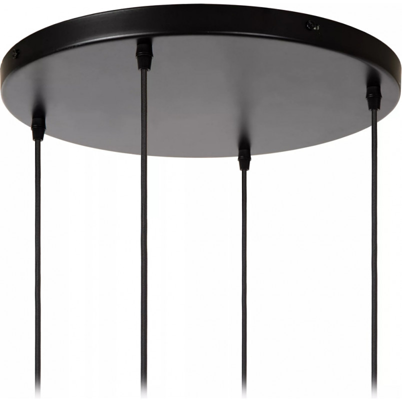 Lampa wisząca porcelanowa potrójna Cinzia 55,5cm biała Lucide