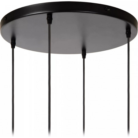 Lampa wisząca porcelanowa potrójna Cinzia 55,5cm biała Lucide