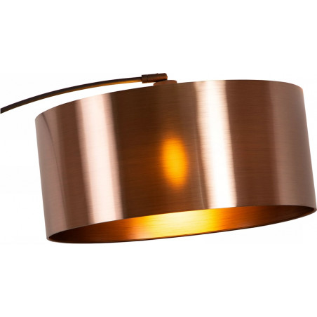 Lampa podłogowa łukowa Rankos 110cm H185cm rdzawy brąz / czarny Lucide