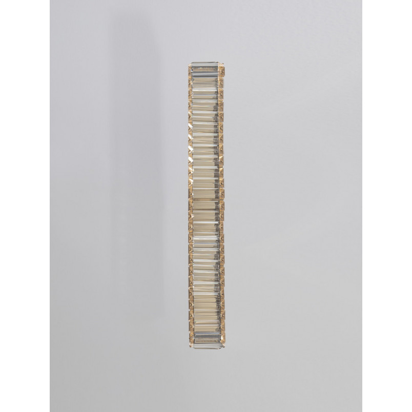 Kinkiet kryształowy glamour Queen LED II 60cm przeźroczysty / złoty