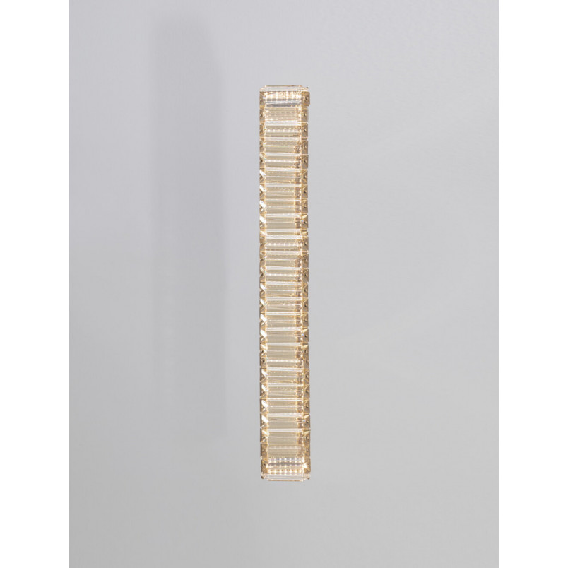 Kinkiet kryształowy glamour Queen LED II 60cm przeźroczysty / złoty