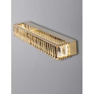 Kinkiet kryształowy glamour Queen LED II 60cm przeźroczysty / złoty
