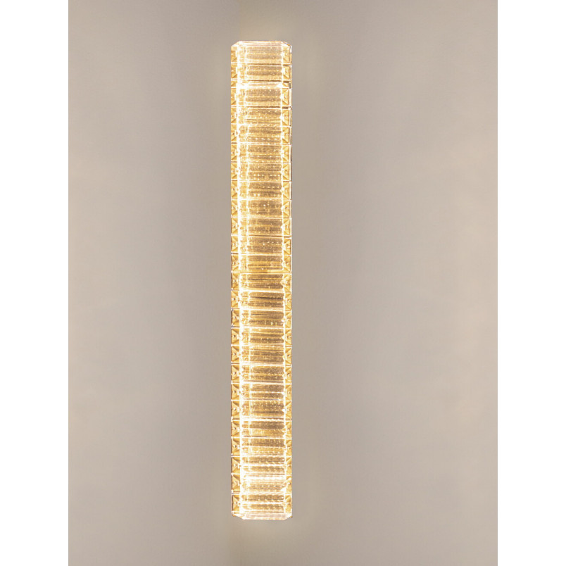 Kinkiet kryształowy glamour Queen LED II 60cm przeźroczysty / złoty