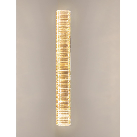 Kinkiet kryształowy glamour Queen LED II 60cm przeźroczysty / złoty
