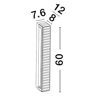 Kinkiet kryształowy glamour Queen LED II 60cm przeźroczysty / złoty