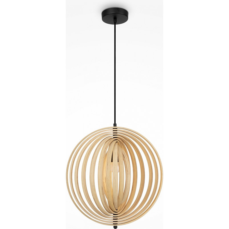 Lampa wisząca kula drewniana Roots 43cm Maytoni