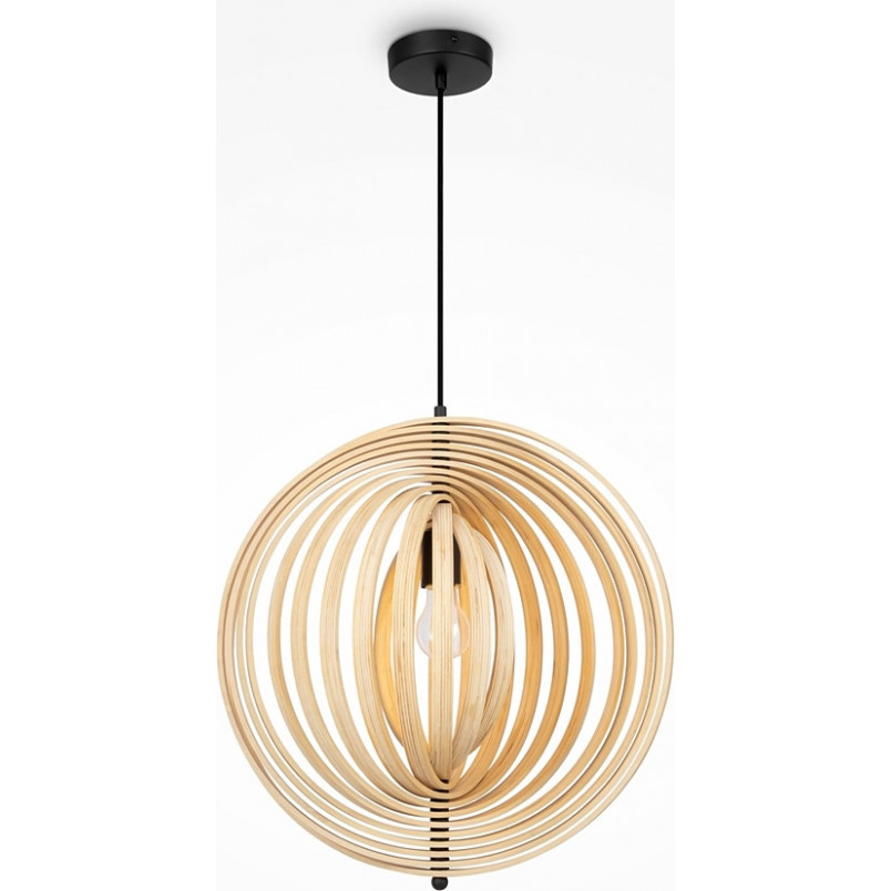 Lampa wisząca kula drewniana Roots 50cm Maytoni