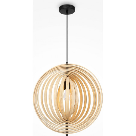 Lampa wisząca kula drewniana Roots 50cm Maytoni