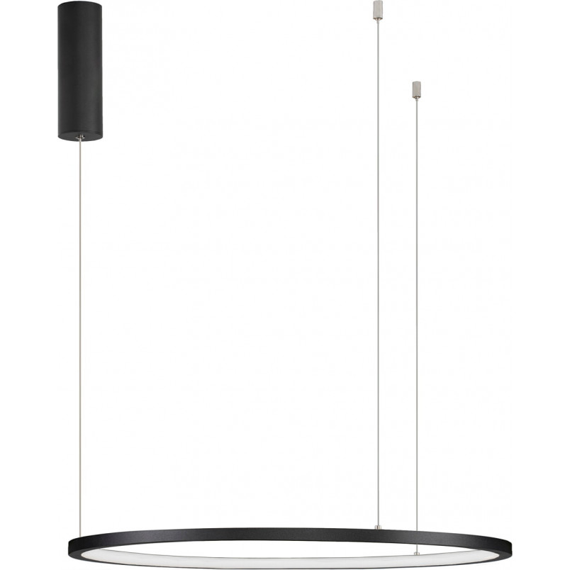 Lampa wisząca nowoczesna okrągła Cirkel LED 60cm czarna