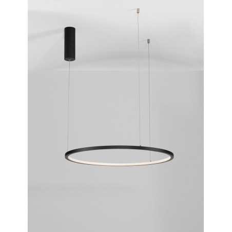 Lampa wisząca nowoczesna okrągła Cirkel LED 60cm czarna