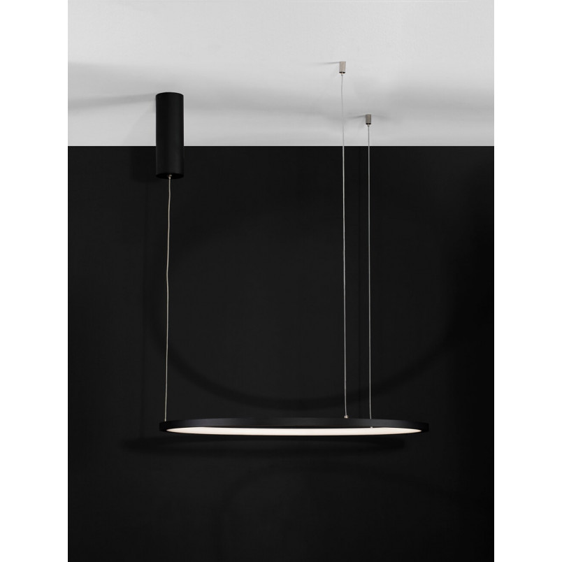 Lampa wisząca nowoczesna okrągła Cirkel LED 60cm czarna