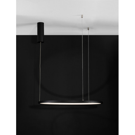 Lampa wisząca nowoczesna okrągła Cirkel LED 60cm czarna