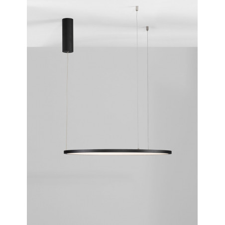 Lampa wisząca nowoczesna okrągła Cirkel LED 60cm czarna