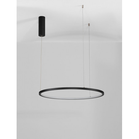 Lampa wisząca nowoczesna okrągła Cirkel LED 60cm czarna