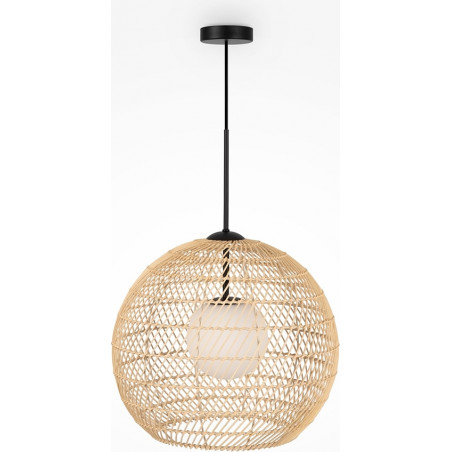 Lampa wisząca rattanowa kula boho Cane 40cm naturalna Maytoni