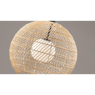 Lampa wisząca rattanowa kula boho Cane 40cm naturalna Maytoni