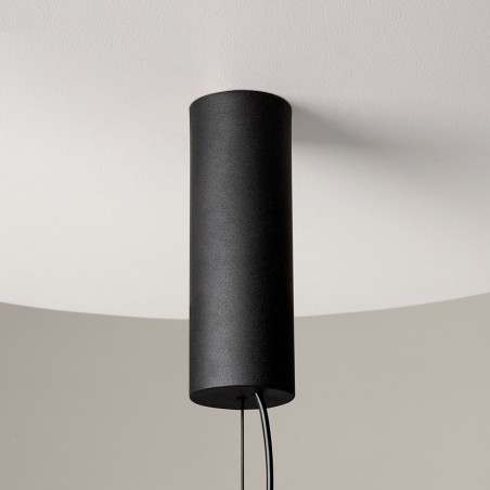 Lampa wisząca szklana podłużna Cosmo LED 98cm przeźroczysto-czarna Maytoni