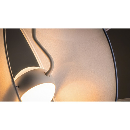 Lampa wisząca designerska Reflex III LED 73cm biała Maytoni