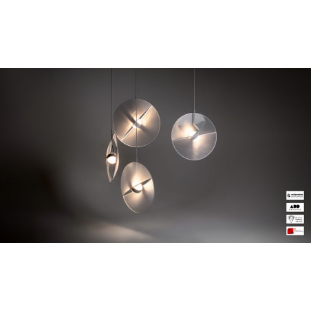 Lampa wisząca designerska Reflex III LED 73cm biała Maytoni