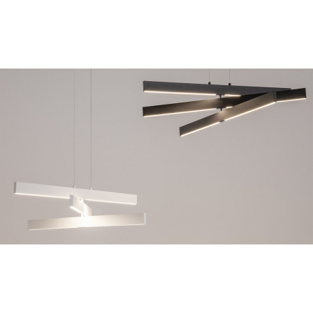 Lampa wisząca nowoczesna Origami LED 80cm czarna Maytoni