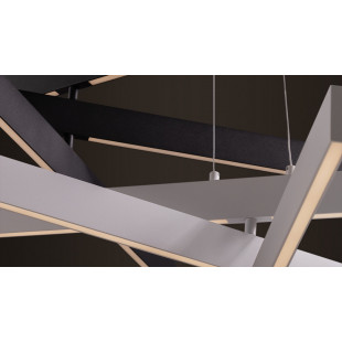 Lampa wisząca nowoczesna Origami LED 80cm czarna Maytoni