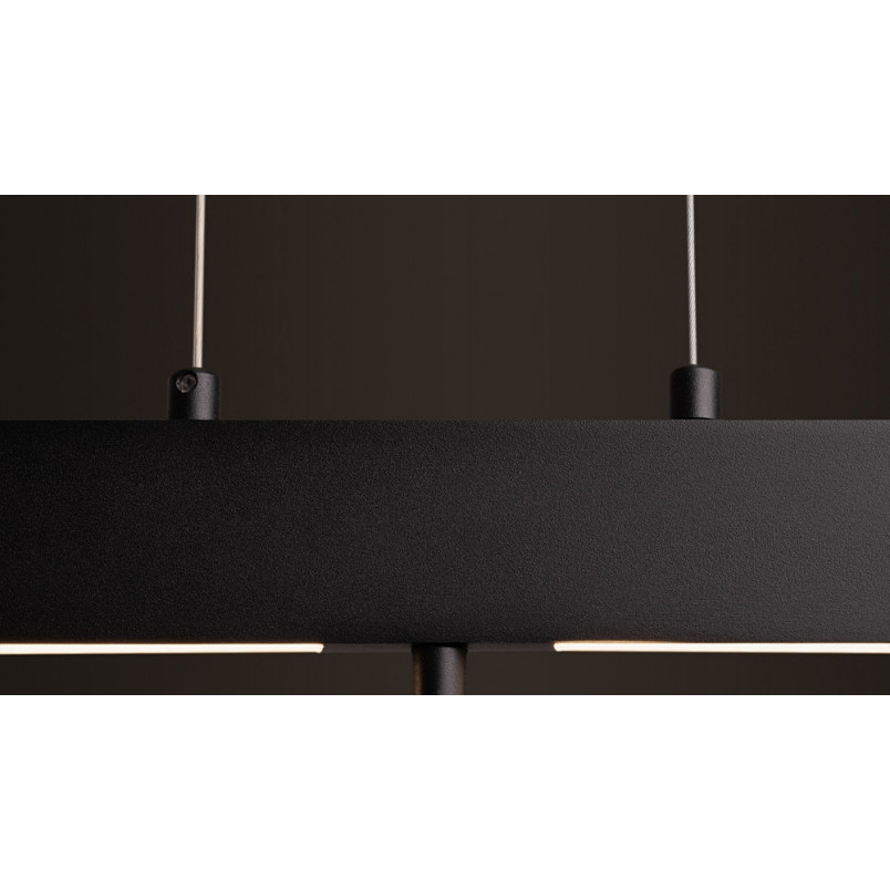 Lampa wisząca nowoczesna Origami LED 80cm czarna Maytoni