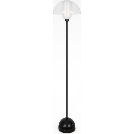 Lampa podłogowa szklana designerska Memory przeźroczysty / czarny Maytoni