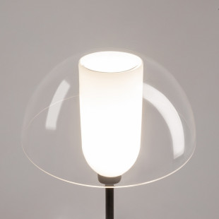 Lampa podłogowa szklana designerska Memory przeźroczysty / czarny Maytoni
