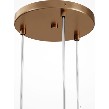 Lampa wisząca 3 szklane kule Basic Form 40cm przeźroczysto-złota Maytoni
