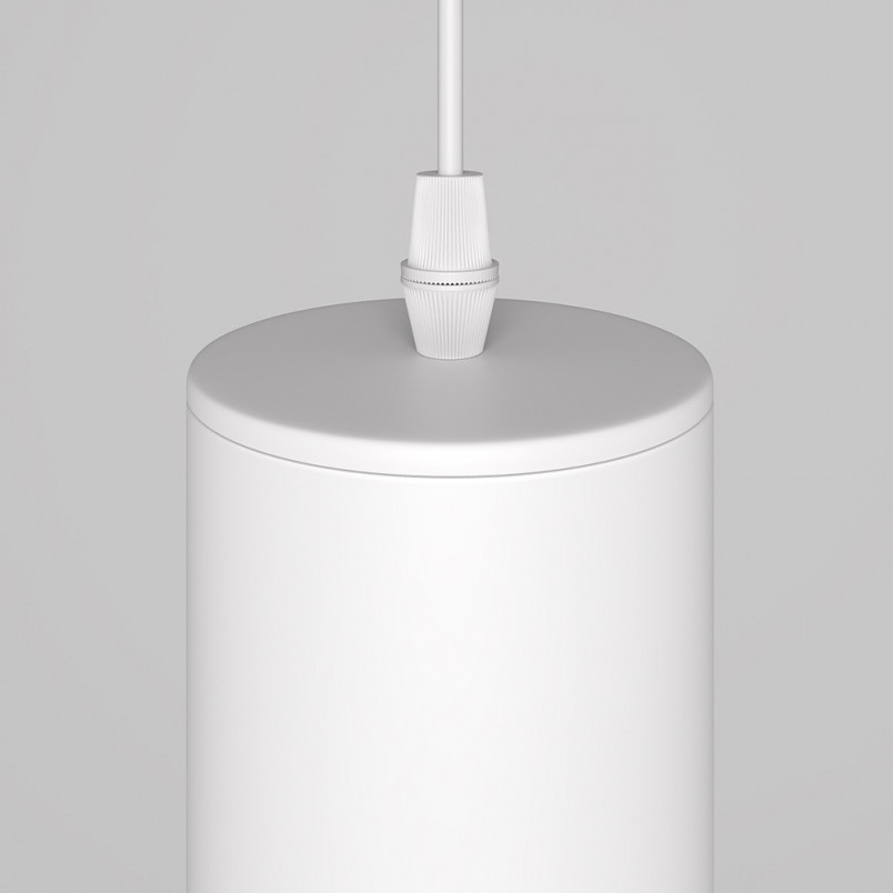 Lampa wisząca tuba Lipari 6cm H40cm biało-złota Maytoni