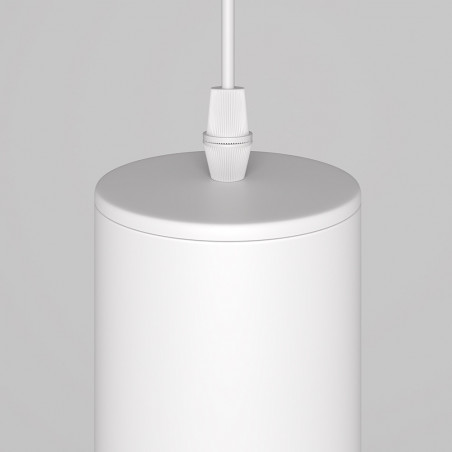 Lampa wisząca tuba Lipari 6cm H40cm biało-złota Maytoni