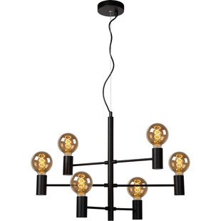 Lampa loft wiszące "żarówki" Leanne VI Czarna marki Lucide