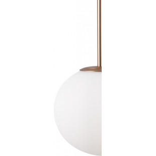 Lampa wisząca 3 szklane kule Basic Form 40cm biała Maytoni