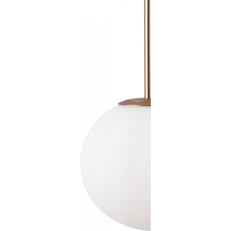 Lampa wisząca 3 szklane kule Basic Form 40cm biała Maytoni